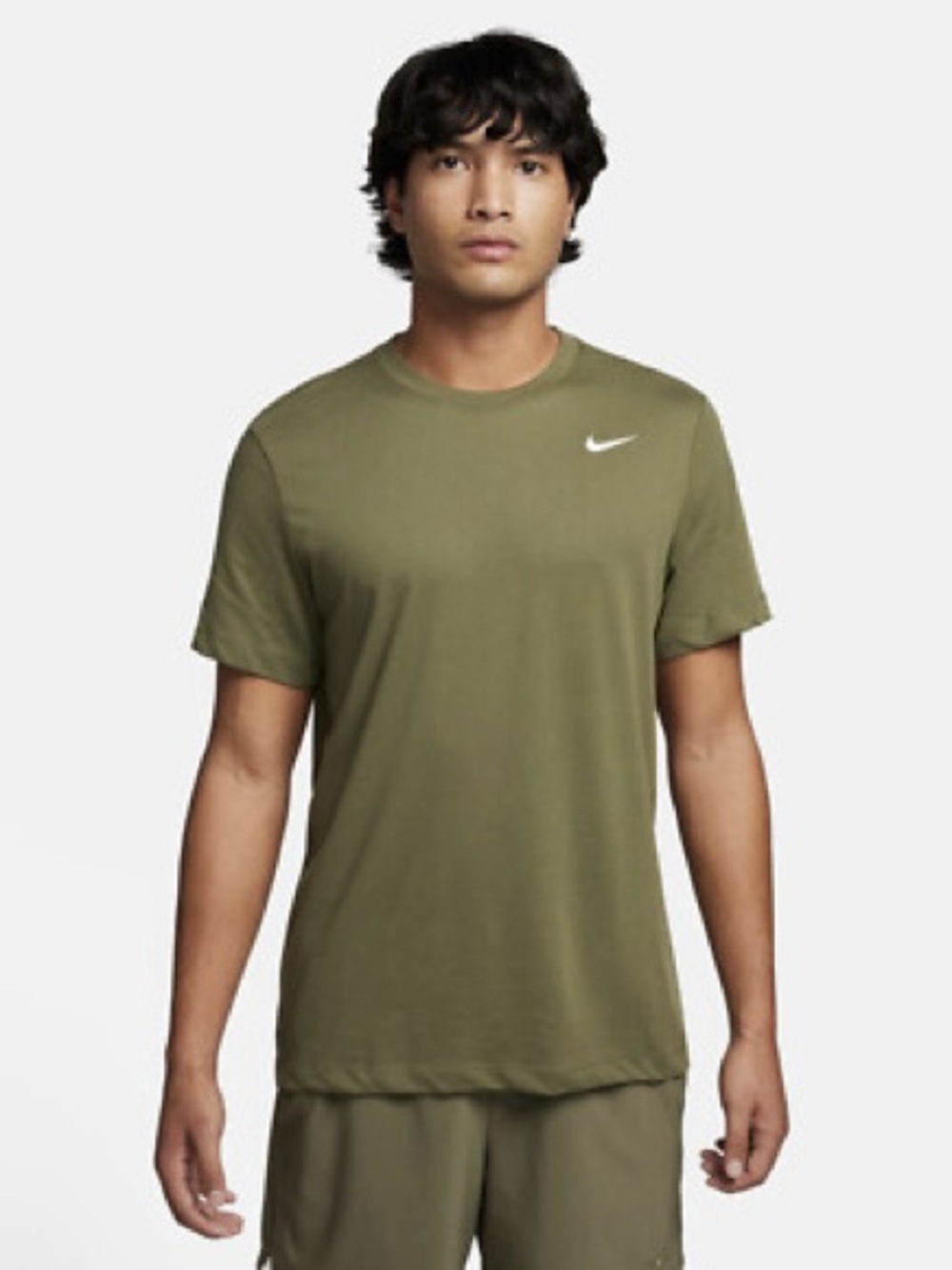 Nike Olive Green Short Sleeve Performance Tee